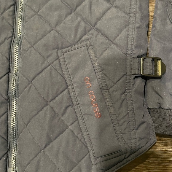 On Course Women’s Navy Quilted Riding Jacket Size S - Picture 2 of 8